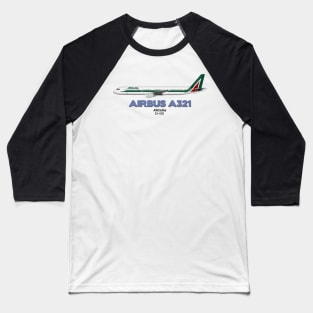 Airbus A321 - Alitalia Baseball T-Shirt